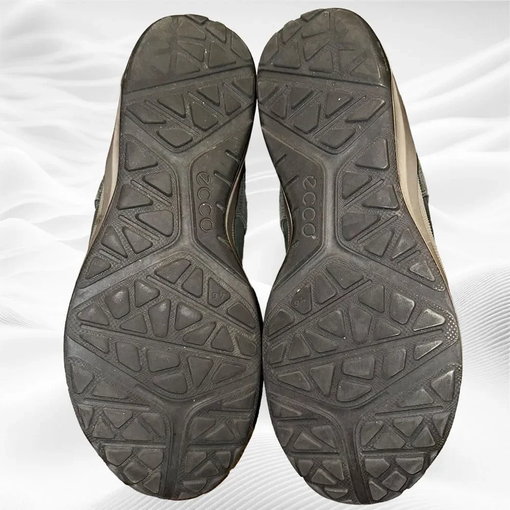 Ecco Biom Shoes 2Go Mens 12 Black Nubuck Yak Leather Slip On Hiking‎ Sneakers